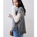 ボタンデザインポンチョベスト | VIS | 詳細画像4