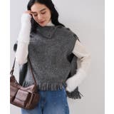 ボタンデザインポンチョベスト | VIS | 詳細画像7