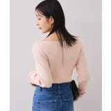 【美得】もちもちドレープリブニットトップス/イージーケア | VIS  | 詳細画像14 