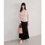 【美得】もちもちドレープリブニットトップス/イージーケア | VIS  | 詳細画像18 