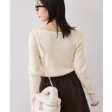 【美得】もちもちドレープリブニットトップス/イージーケア | VIS  | 詳細画像22 