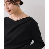 【美得】もちもちドレープリブニットトップス/イージーケア | VIS  | 詳細画像31 