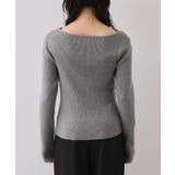 【美得】もちもちドレープリブニットトップス/イージーケア | VIS  | 詳細画像36 