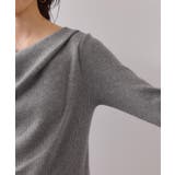 【美得】もちもちドレープリブニットトップス/イージーケア | VIS  | 詳細画像38 