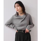 【美得】もちもちドレープリブニットトップス/イージーケア | VIS  | 詳細画像7 