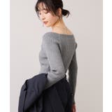 【美得】スクエアネックニットプルオーバー | VIS | 詳細画像27