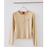 【POLO BCS】VIS別注ヘンリーネックミニケーブルニットトップス | VIS  | 詳細画像19 