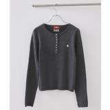 【POLO BCS】VIS別注ヘンリーネックミニケーブルニットトップス | VIS  | 詳細画像21 
