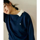 ネイビー(40) | 【POLO BCS】VIS別注オフショルスウェットトップス | VIS 