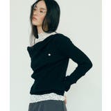 ブラック(01) | 【POLO BCS】VIS別注ケーブルドレープトップス | VIS 