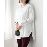 シルエットスッキリUSAコットンロングTシャツ | VIS | 詳細画像1
