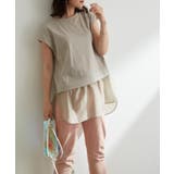 【WEB限定】重ね着レイヤード風異素材切替プルオーバー | VIS  | 詳細画像38 