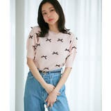 【WEB限定】リボンハーフスリーブニット | VIS  | 詳細画像2 
