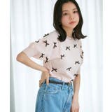 【WEB限定】リボンハーフスリーブニット | VIS  | 詳細画像4 