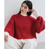 【WEB限定】スパンコールニットプルオーバー | VIS | 詳細画像1