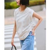 【WEB限定】サイドドロストシャーリングカットソー | VIS  | 詳細画像1 