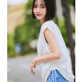 【WEB限定】サイドドロストシャーリングカットソー | VIS  | 詳細画像10 