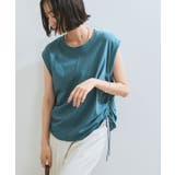 【WEB限定】サイドドロストシャーリングカットソー | VIS  | 詳細画像12 