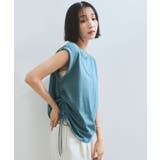 【WEB限定】サイドドロストシャーリングカットソー | VIS  | 詳細画像14 