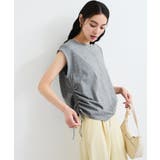 【WEB限定】サイドドロストシャーリングカットソー | VIS  | 詳細画像19 