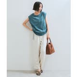 【WEB限定】サイドドロストシャーリングカットソー | VIS  | 詳細画像3 