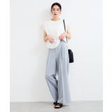 【WEB限定】サイドドロストシャーリングカットソー | VIS  | 詳細画像36 