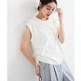 【WEB限定】サイドドロストシャーリングカットソー | VIS  | 詳細画像38 