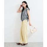 【WEB限定】サイドドロストシャーリングカットソー | VIS  | 詳細画像6 