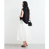 【WEB限定】サイドドロストシャーリングカットソー | VIS  | 詳細画像7 