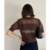 【WEB限定】シアーボーダーサマーポロニット | VIS | 詳細画像11