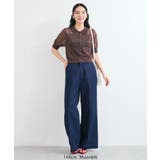 【WEB限定】シアーボーダーサマーポロニット | VIS | 詳細画像13