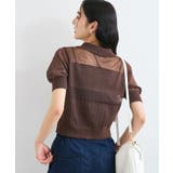 【WEB限定】シアーボーダーサマーポロニット | VIS | 詳細画像14