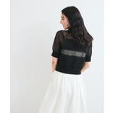 【WEB限定】シアーボーダーサマーポロニット | VIS | 詳細画像18