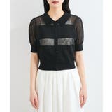 【WEB限定】シアーボーダーサマーポロニット | VIS | 詳細画像21