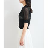 【WEB限定】シアーボーダーサマーポロニット | VIS | 詳細画像22