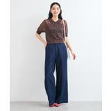 【WEB限定】シアーボーダーサマーポロニット | VIS | 詳細画像29