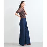 【WEB限定】シアーボーダーサマーポロニット | VIS | 詳細画像30