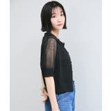 【WEB限定】シアーボーダーサマーポロニット | VIS | 詳細画像4