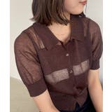 【WEB限定】シアーボーダーサマーポロニット | VIS | 詳細画像9