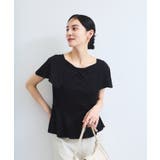 【WEB限定】ビッグカラーペプラムカットソー | VIS  | 詳細画像10 