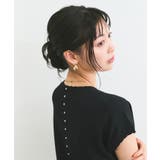 【WEB限定】パールフリルリブサマー半袖ニット | VIS  | 詳細画像33 