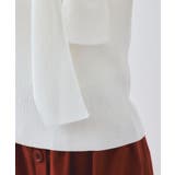 【WEB限定】【骨格で選べる2タイプ】オフショル風リボン半袖ニット | VIS | 詳細画像25