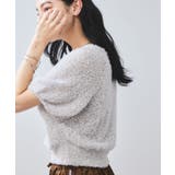 【WEB限定】リボンヤーンバルーン袖サマーニット | VIS  | 詳細画像11 