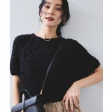 【WEB限定】リボンヤーンバルーン袖サマーニット | VIS  | 詳細画像13 