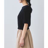 【WEB限定】リボンヤーンバルーン袖サマーニット | VIS  | 詳細画像17 