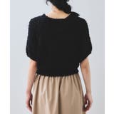 【WEB限定】リボンヤーンバルーン袖サマーニット | VIS  | 詳細画像18 