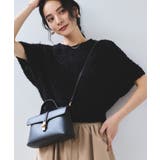 ブラック(01) | 【WEB限定】リボンヤーンバルーン袖サマーニット | VIS 