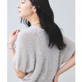 グレー(07) | 【WEB限定】リボンヤーンバルーン袖サマーニット | VIS 