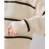 【WEB/一部店舗限定】ボーダー柄ポロニットプルオーバー | VIS | 詳細画像23