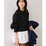 ブラック(01) | 【WEB限定】シャツドッキングプルオーバー | VIS